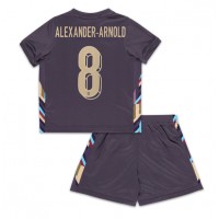 Anglicko Alexander-Arnold #8 Vonkajší Detský futbalový dres ME 2024 Krátky Rukáv (+ trenírky)